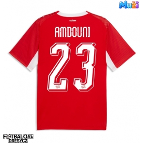 Švýcarsko Zeki Amdouni #23 Domácí Dres MS 2026 Krátký Rukáv